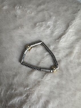 Kendra Scott Silver and Gold-Tone Stretch Necklace